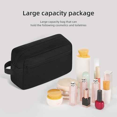 Travel Toiletry bag Toiletry bag for women men Hanging Cosmetic bag Travel accessories for Women Men (Black)