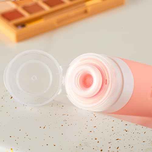 INSFIT Travel Bottles for Toiletries, TSA Approved 3oz Travel Size Containers, BPA Free Leak Proof Squeezable Silicone Tubes for Shampoo Conditioner Lotion Soap with Labels