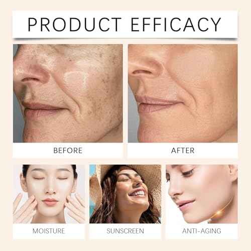 CC Cream for Older Women, Skin Tone Adjusting CC Cream Spf 43, Self Adjusting for Mature Skin, Intense Moisture, Conceals Pigmentation, All Skin Types (1 PCS)