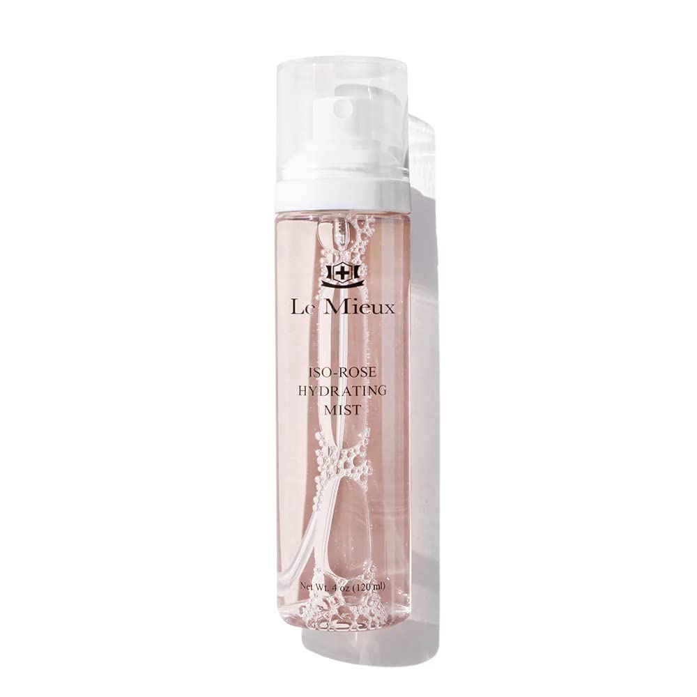 Le Mieux Skincare Iso Rose Hydrating Mist - Hydrating Face Mist with Minerals & Bulgarian Rose Water - Soothing Facial Spray for Calming & Moisturizing Irritated, Dry Skin (4 oz / 120 ml)