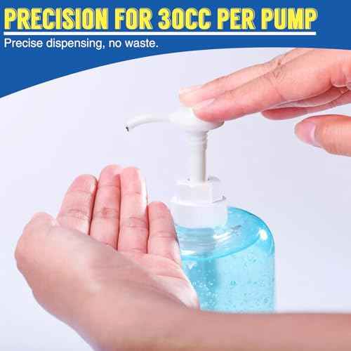 2 Pack 5 Gallon Pump Dispenser 38-400 1 oz Dispenser Pump for Large Gallon Bucket with 50cm Extended Tube, Cap to Avoid Dripping, Great for Shampoo, Conditioner, Bleach Liquid, Laundry, Detergent, Oil