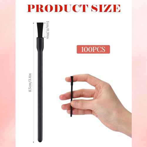 100 Pcs Lip Brushes Disposable Nail Polish Brushes Disposable Lip Brushes Lip Wand Disposable Applicators Lipstick Lip Gloss Wands Nail Polish Brush Multifunctional Makeup Brushes for Women