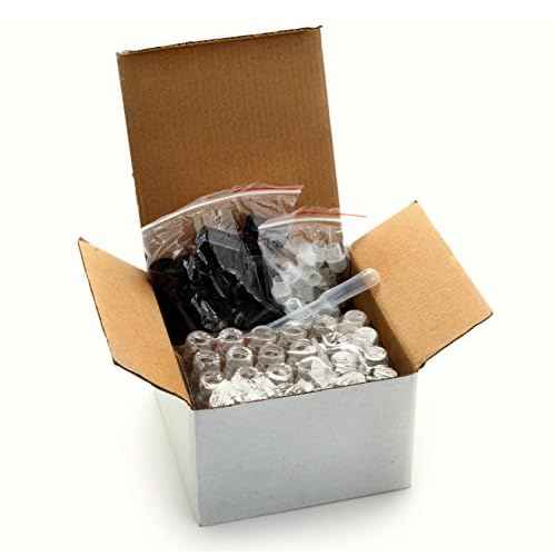 Vivaplex 24, Clear, 10 ml Glass Roll on Perfume Bottles with 3 ml Dropper