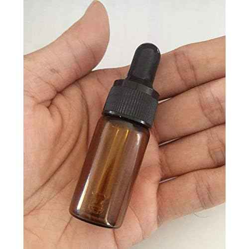 Elfenstall- 10pcs 10ml 1/3oz Amber Mini Glass Bottle Amber Sample Vial Small Essential Oil Bottle with Glass Eye Dropper Refillable Containers + 1pc Clean Cloth + 1pc 3ml Dropper