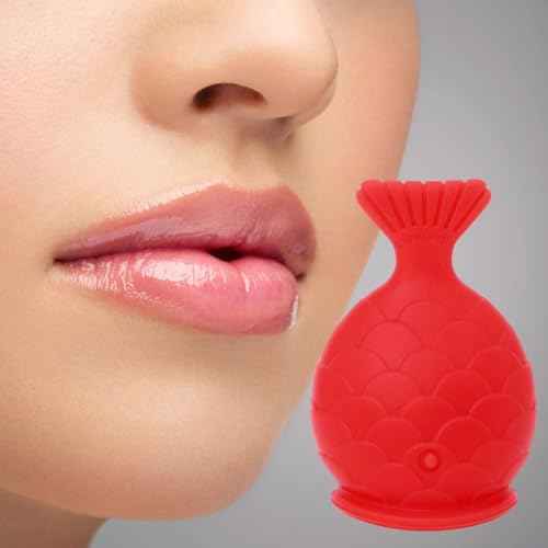 Lips Enhancer Plumper Device - Silicone Fish Lip Filler Tools Reusable Lip Enhancer, Fastly Lip Pumps Bigger Device, Suction Plumper Womens Lip Plumper, For Lip Care & Sexy Lip Accent For Women