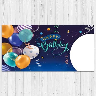 Happy Birthday Custom Vinyl Banner with Your Photos, Personalized Birthday Banner Sign for Children Newborn Baby Kids Celebration Backdrops Party Supplies Favors Props (Style-10, 8ft x 4ft)