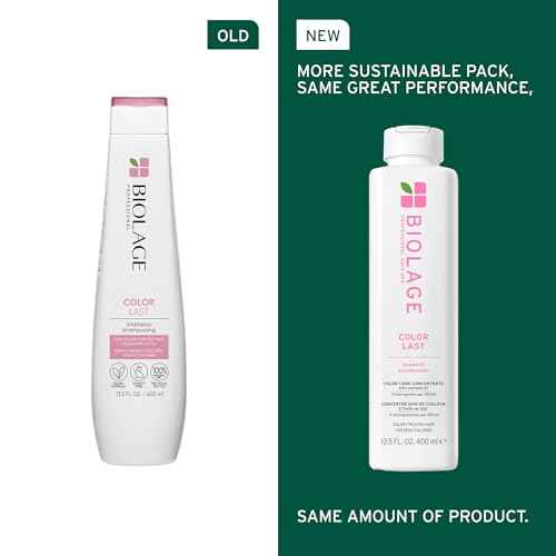 Biolage Color Last Shampoo - For Color-Treated Hair, Nourishes, Strengthens, Hydrates and Adds Shine, Soybean Oil & Stearic Acid, Paraben & Mineral Oil-Free, Vegan