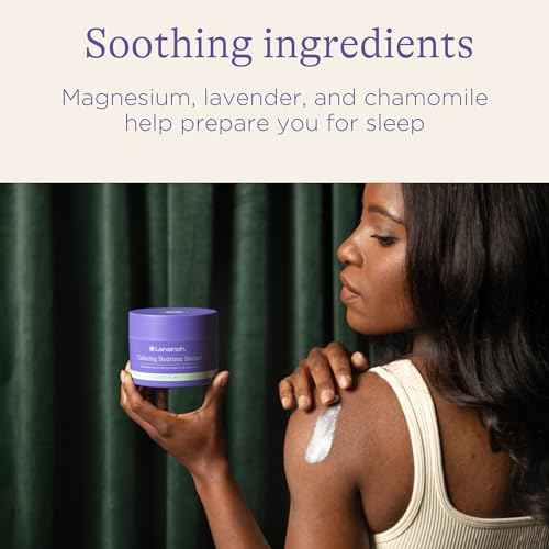 Lansinoh Magnesium Bedtime Butter Body Lotion for Pregnant Moms, Calm Magnesium Lotion for Aching Muscles, Lotion for Women & Soothing Massage, Promote Relaxation, Help Ease Cramps, 7 oz.