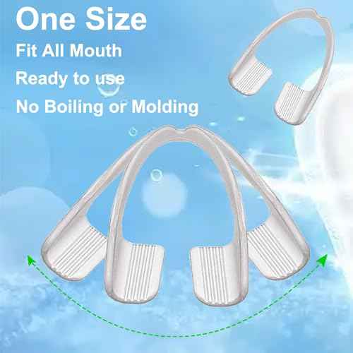 Mouth Guard Teeth Nighttime Protection 16 Count Mouth Guard for Grinding & Clenching Teeth with Hygiene Case | BPA Free Ready to Wear, Sleep Well, Disposable, One Size Fits All