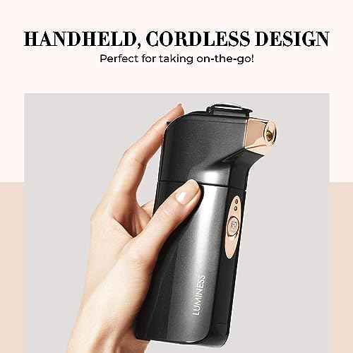 LUMINESS Breeze 2 Airbrush Makeup System - Rechargeable Airbrush Kit - Cordless Spray-On Make up Airbrush Kit - Portable Makeup Sprayer with No-Mess Tip - Airbrush Foundation Kit