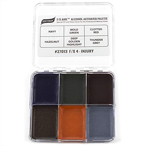 Graftobian F/X Aire Alcohol Activated Palette - SFX Makeup (F/X 4 - Injury)