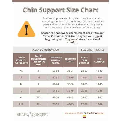 SHAPE CONCEPT Mentonera 318 Powernet Chin Strap for Sleeping Double Chin Reducer High Compression Face Lift Support