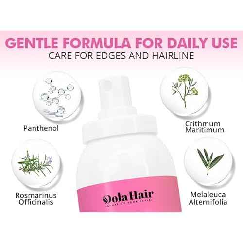 Dolahair Lace Melting Spray for GlueLess Wigs lace Bond Melting Spray Bond Adhesive Wig Glue Spray (Melting Spray/1 Band/1 Brush)