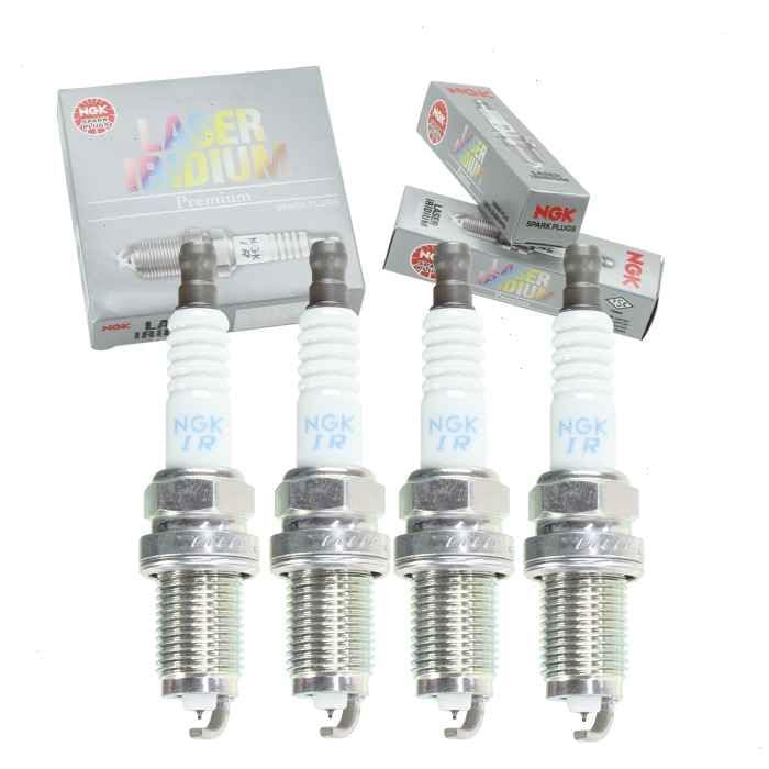 4 pc NGK Laser Iridium Spark Plugs compatible with Honda Fit 1.5L L4 2007-2014