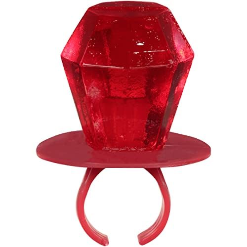 Ring Pop Red Christmas Candy Lollipops, 30 Ct Bulk Individually Wrapped in Red Cherry Flavor, Full Size, Fun Hard Candy For Birthday Parties, Holiday Parties, Stocking Stuffers, Gifts, Party Favors
