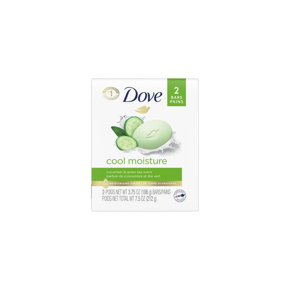 Dove Go Fresh Beauty Bar, Cool Moisture, 4 oz bars, 6 ea (Pack of 2)
