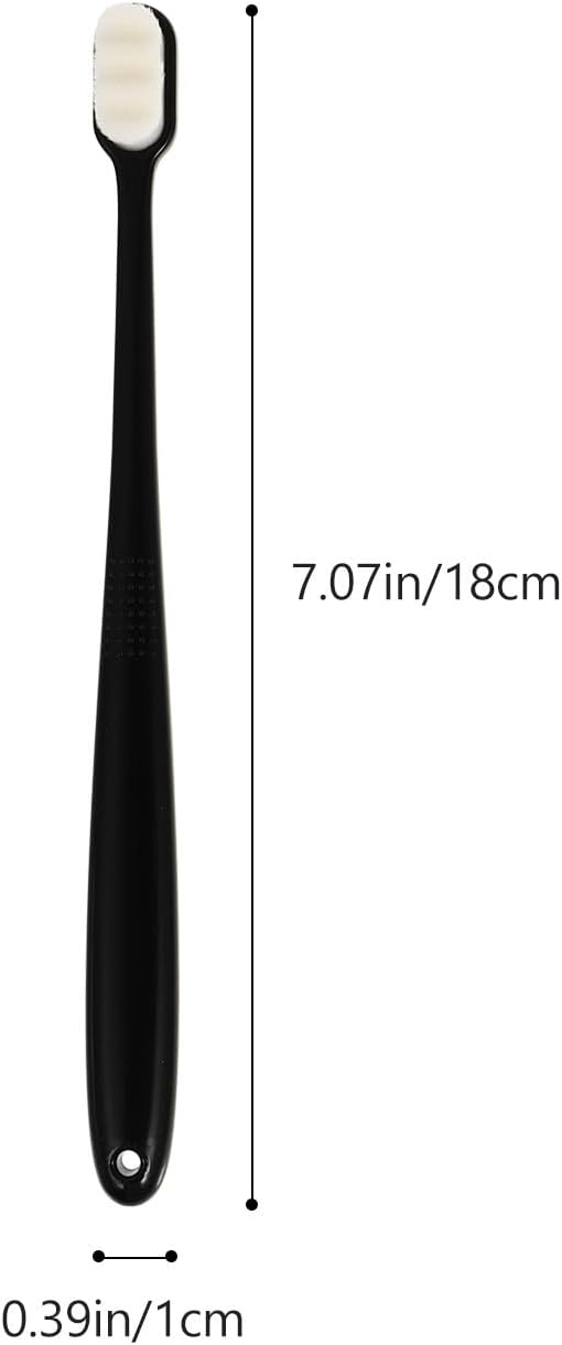6pcs Super Soft Manual Toothbrushes for Adults Gentle Bristles for Deep Cleaning Plaque and Travel-Friendly Oral Care