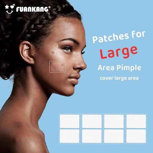 Pimple Patches for Face Hydrocolloid Covers, Yellow green Patches, laser heart-shaped patches , With a mirror case for travel (Large size, 104 Count)