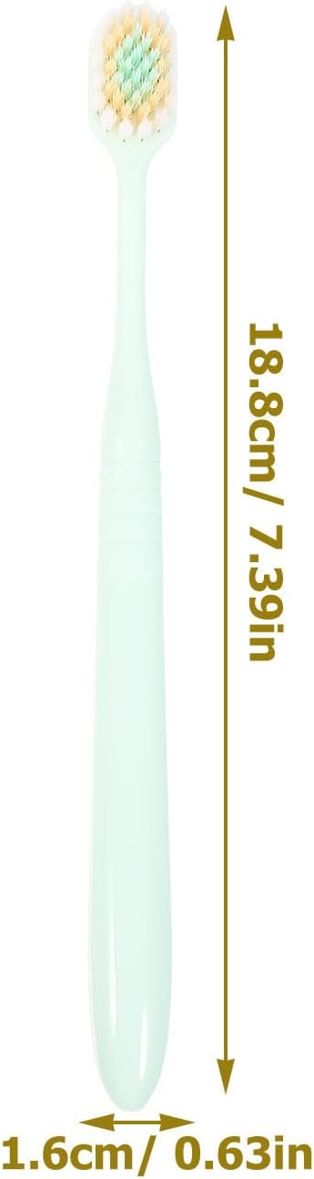 Soft Bristle Toothbrushes 3pcs, Extra Soft Bristles Wide Head, Adult Manual Toothbrushes for Gum Care and Home Use