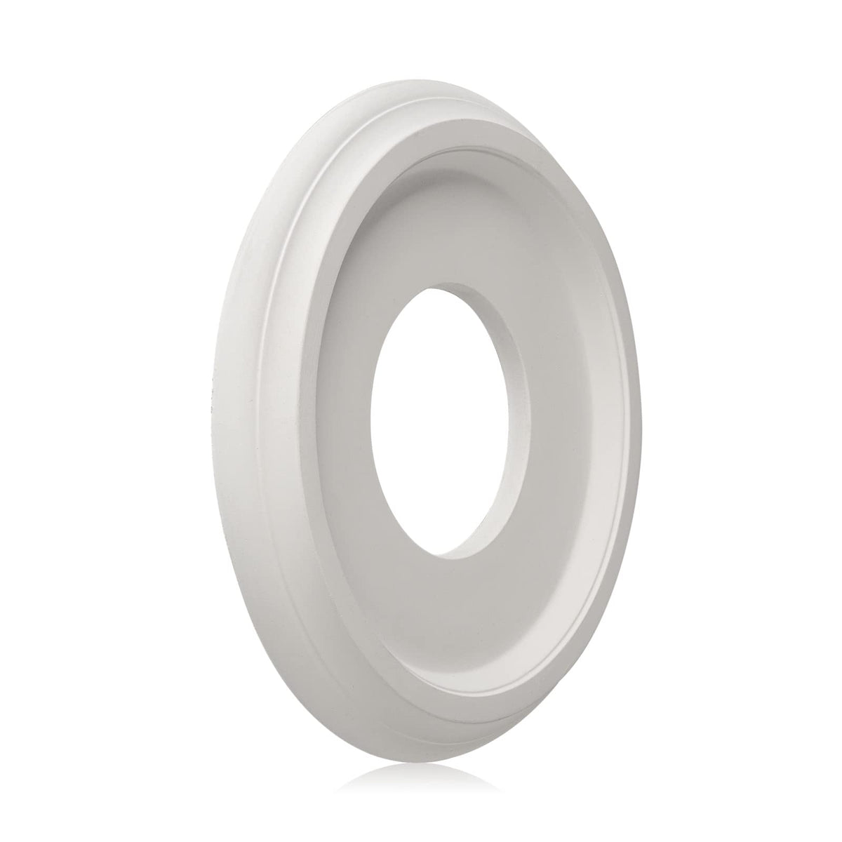 2Packs Molded Nylon Ceiling Medallion for Light Fixtures and Ceiling Fans, 9.8"OD x 4"ID x 0.94"P (Fits Canopies up to7-1/4")（White）