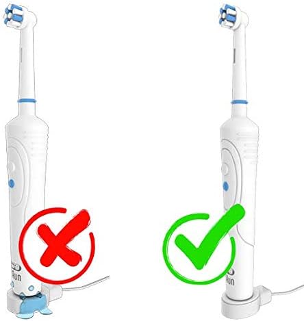 Stainless-Steel Toothbrush Heads Holder White + Clean Pads for Charging Station Compatible with Oral b Braun
