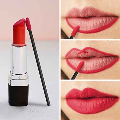 500PCS Lip Wands Applicators Disposable - Vaincre Lip Brush, Lipstick Lint Free Brush Makeup Gloss Wands, Makeup Applicator Beauty Tool Kits Black