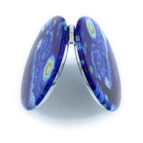 Compact Mirror Purse Makeup Mirror Small Travel Mirror Pocket Mirror Lipstick Mirror Starry Night Van Gogh Cute Mini Mirror Art Artistic Gifts for Women