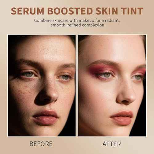 Beauty Balm Serum Boosted Skin Tint, Foundation Stick, Tinted Moisturizer for Face, Full Coverage Foundation, Concealer Stick for Foundation Makeup, Contour Sticks for Face Makeup, Dewy Finish (#03)