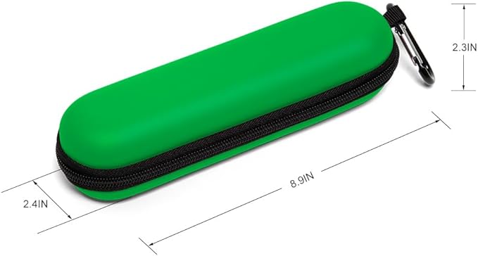 Nincha EVA Electric Toothbrush Case - Durable Hard Shell Travel Case with Mesh Pocket - Fits Most Powered Toothbrush Products (Green)