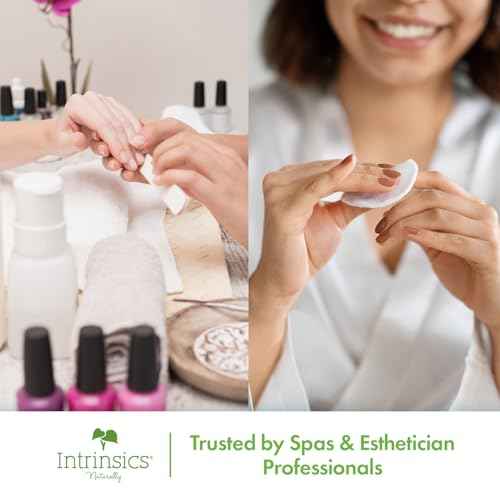 Intrinsics Cotton Naturelles (80 Count) - 2¡± Medium-High Absorbency Cotton Rounds, Lint-Free Hypoallergenic Cotton Pads, for Makeup Removal, Cleansing & Cosmetic Application