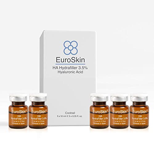 Hydra line hyaluronic acid. Hydrafiller 3.5%. Hyaluronic acid revitalizes and hydrates the skin. Aestheticians' favorite serum. 5 vials x 10 ml / 5 vials x 0,17 fl. oz.