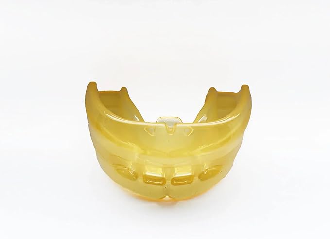 Reviv R1 Mouth Guard for Grinding Teeth at Night | Food-Grade Silicone Night Guard | Guard for Teeth Clenching Nighttime Protection (Large Yellow)