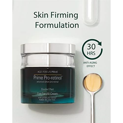 Isa Knox AGE FOCUS Prime Double Effect Eye For All Cream Set (3.4fl oz) - Korean Skincare Set, Lightweight Rich Eye Cream, Toner, Emulsion by LG Beauty. Daytime Retinol.