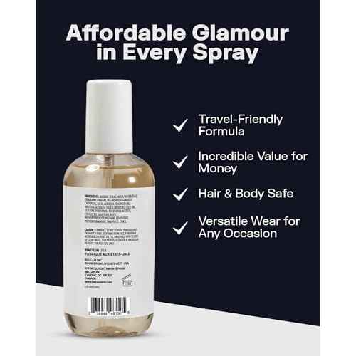 PB ParfumsBelcam KINDA I¡¯m Warm & Sweet Hair & Body Mist ? Our Version of Baccarat Rouge 540 ? Woody Gourmand Floral Scent with Jasmine, Saffron, Cedarwood & Amber, Long-Lasting Mist, 8.6 fl.oz
