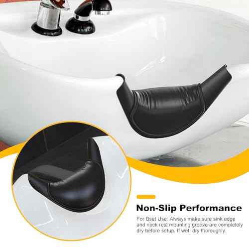 AISEELY Shampoo Bowl Neck Rest for Salon, Salon Shampoo Neck Rest Cushion, Professional Shampoo Bowl Neck Cushion, Silicone Salon Sink Neck Rest for Wash Basin Hair Washing Tray for Sink at Home