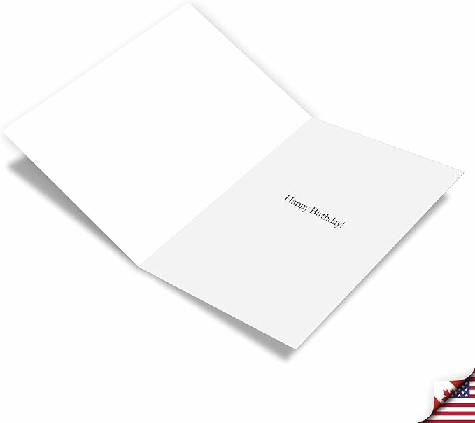 NobleWorks Hysterical Birthday Greeting Card with 5 x 7 Inch Envelope (1 Card) Bday Meowzel C10135BDG
