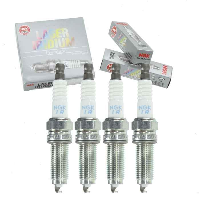 4 pc NGK Laser Iridium Spark Plugs compatible with Honda CR-V 2.4L L4 2010-2014