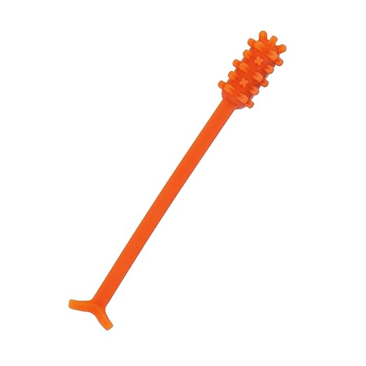 V2 (Denture Adhesive Removing Toothbrush) (Red)