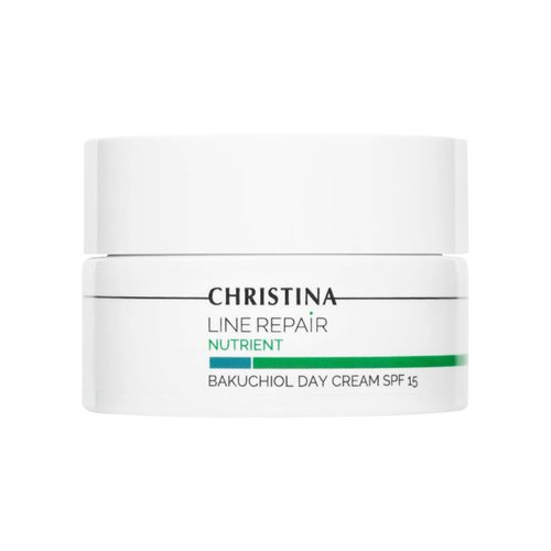 -CHRISTINA- Line Repair Bakuchiol Day Cream with SPF 15 | Face Moisturizer with Blue Light Defense, Ideal for Combination, Normal, Dry Skin | Cream For Face with Anti-Aging effect 50ml / 1.7 fl.oz