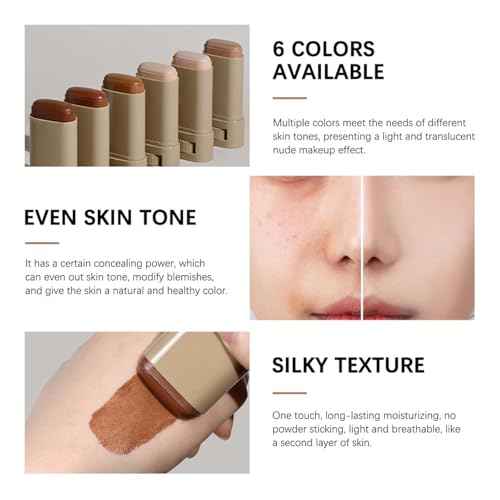 Beauty Balm Serum Boosted Skin Tint, Foundation Stick, Tinted Moisturizer for Face, Full Coverage Foundation, Concealer Stick for Foundation Makeup, Contour Sticks for Face Makeup, Dewy Finish (#03)