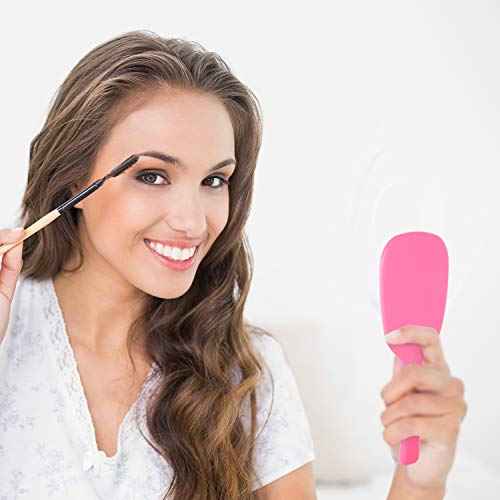 Jetec 8 Pcs Small Handheld Hand Mirror Compact Travel Makeup Mirror Handheld Cosmetic Personal Portable Vanity Glass 3.15 x 7.09 Inch (Blue,Green,Pink,Purple)