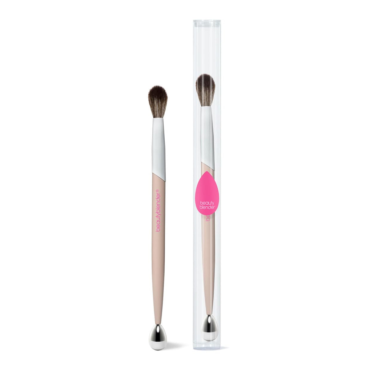 beautyblender HIGH ROLLER Crease Brush & Cooling Roller Makeup Brush for Eyeshadow Vegan, Cruelty Free and Made in the USA