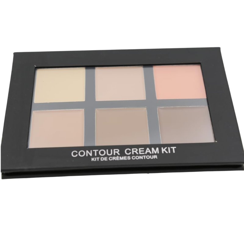 Mesvol 6 Color Contour Highlighting Makeup Kit Cream Matte Contouring Foundation Concealer Palette