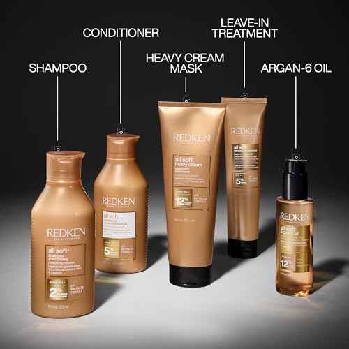 Redken All Soft Conditioner For Dry Hair - Moisturizes & Provides Intense Softness With Argan Oil, For All Hair Types