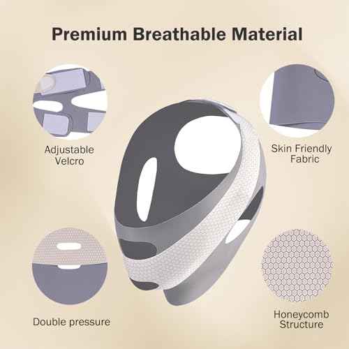 MASIKA Chin Strap for Sleeping£¬V-Line Mask,£¬V-Line Lifting Chinstrap£¬Jaw Exerciser, Reusable Face Strap.