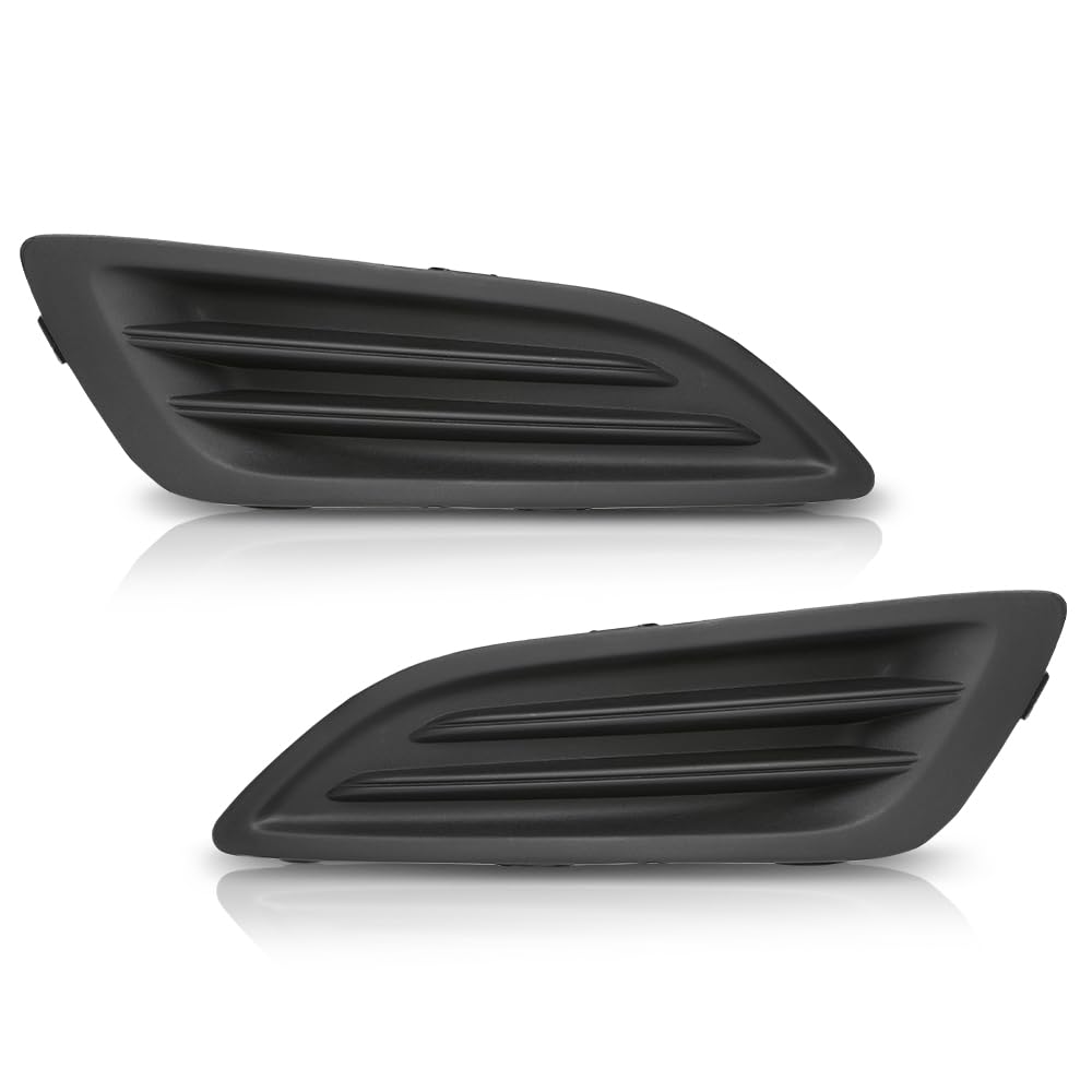 G-PLUS Pair Front Bumper Fog Light Lamp Cover, Compatible with Ford Fiesta 2014-2019, LH Driver & RH Passenger Side 2PCS, D2BZ15