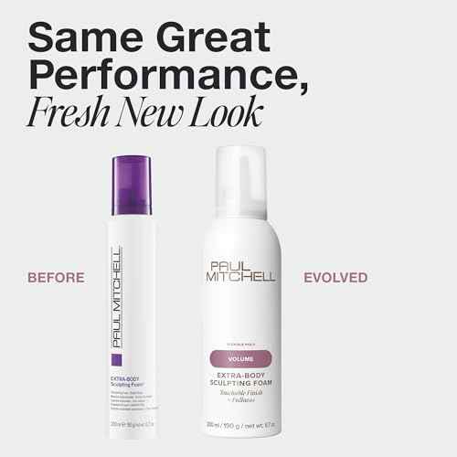 Paul Mitchell Extra-Body Sculpting Foam, Adds Fullness, Touchable Finish, For Fine Hair