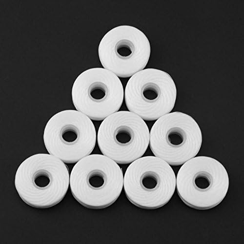 8Pcs/Pack Dental Flosser Mint Flavor Dental Floss Built-in Spool Flat Wire Replacement Core Dental Floss 50M Each(Comes with a Box for Easy Carrying) (White)