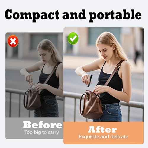 2 Pack Refillable Mini Perfume Atomizer Bottle£¬Portable Separate Bottles£¬Travel and Outings Spray Boxes Dispensers 5ml/0.2oz (Black)