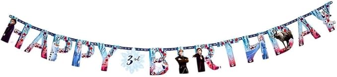 Disney Frozen 2 Jumbo Add-An-Age Letter Banner - 10.5' x 10" (Pack Of 1) - Multicolor Paper Party Decoration - Great For Themed Parties & Events